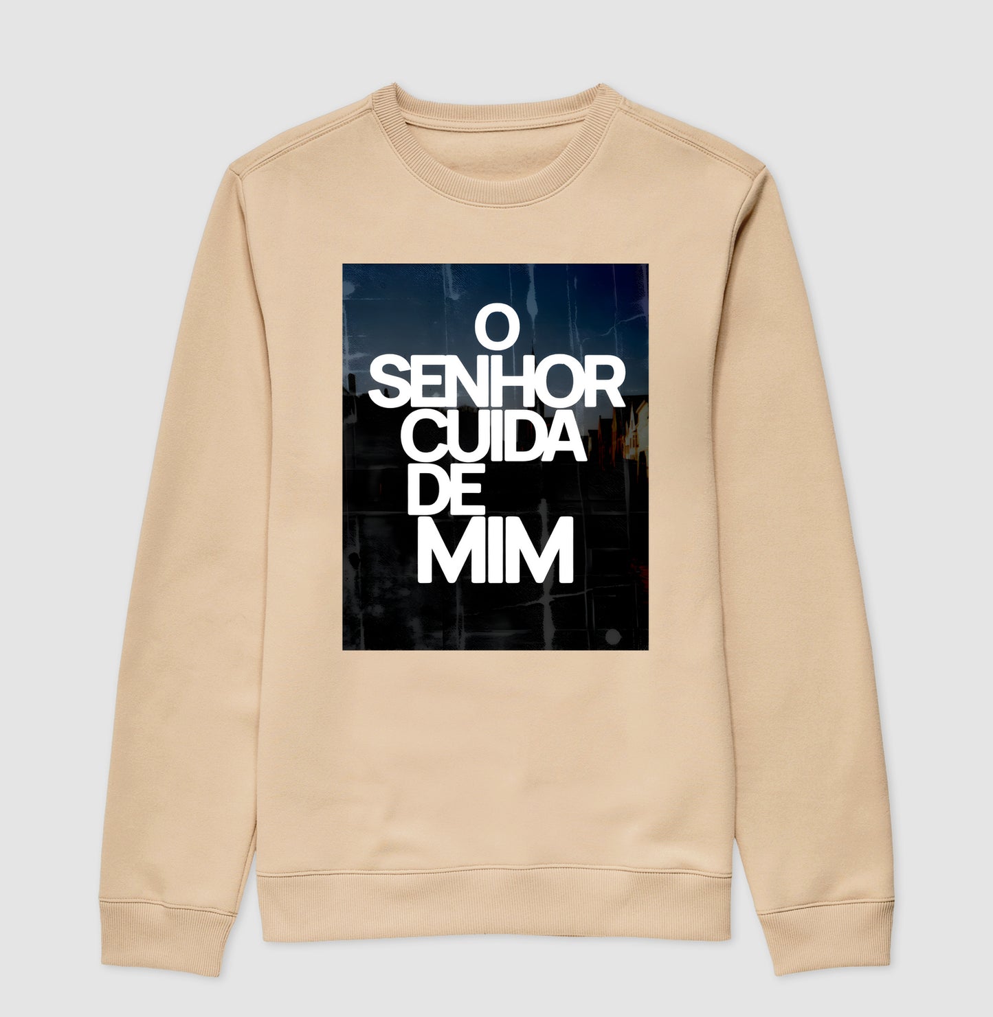 Suéter O SENHOR CUIDA DE MIM