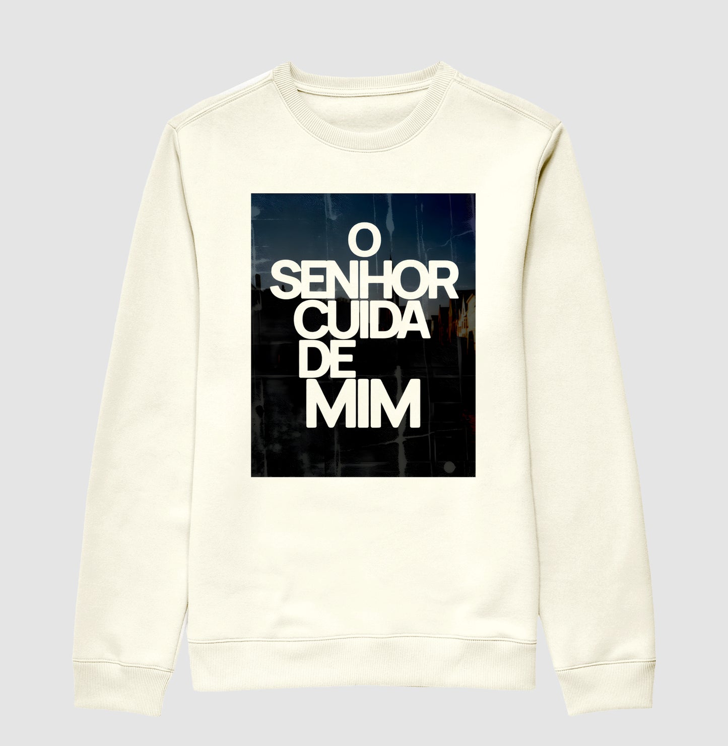 Suéter O SENHOR CUIDA DE MIM