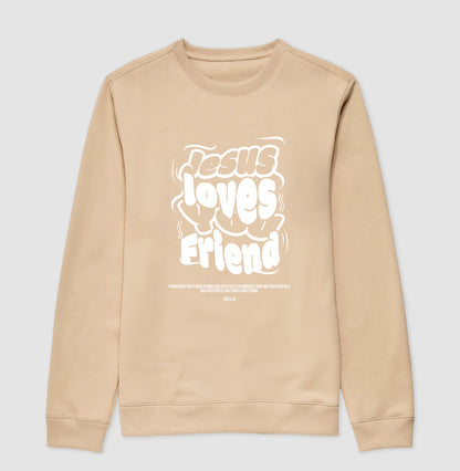 Suéter JESUS LOVES YOU FRIEND