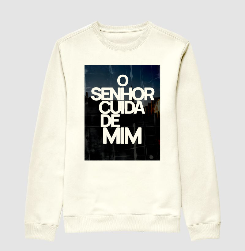 Suéter O SENHOR CUIDA DE MIM