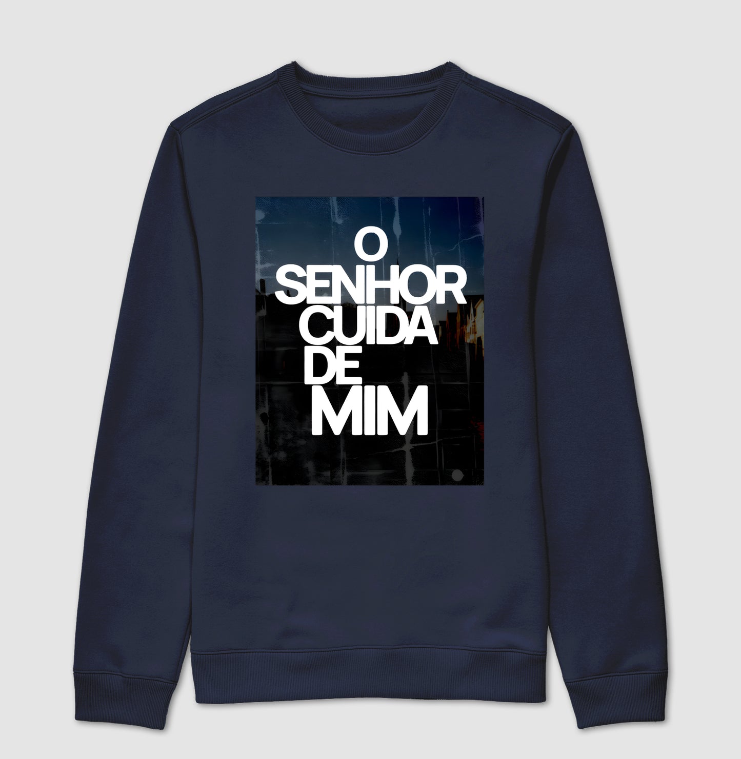 Suéter O SENHOR CUIDA DE MIM